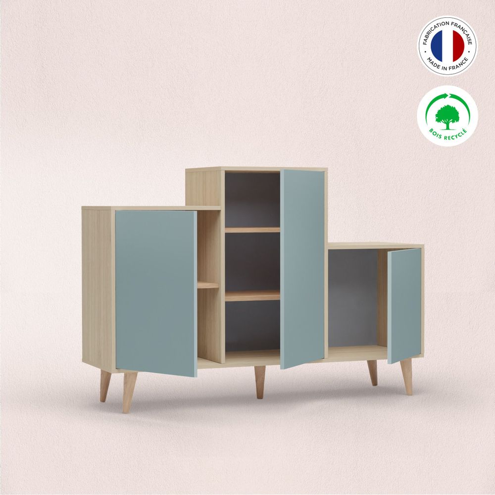 Buffets - Meuble de rangement GRAND PODIUM 3 portes Curaçao - YZON
