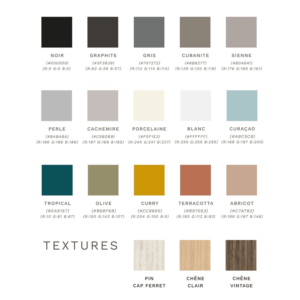 Sideboards - Sideboard PODIUM 3 doors Apricot - Tropical - Graphite - YZON