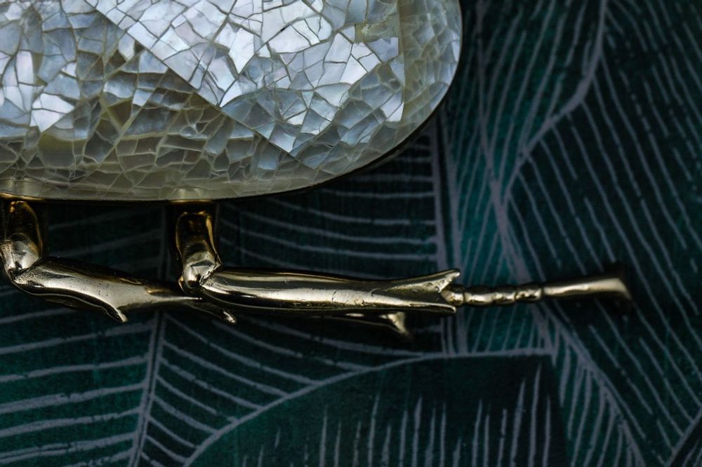 Decorative objects - Mother of pearl mosaic beetle box - WILD BY MOSAIC
