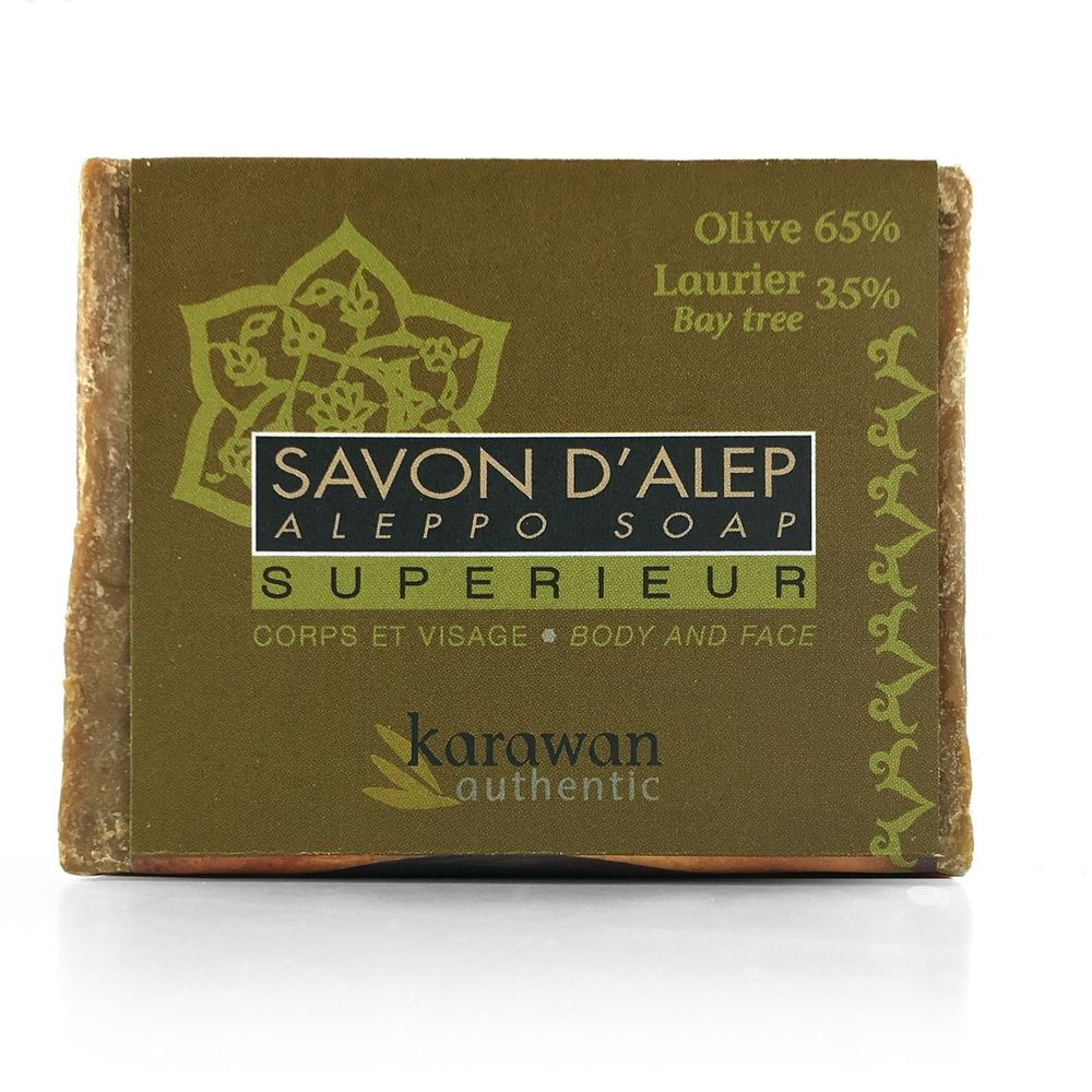 Gifts - SUPERIOR ALEPPO SOAP - 35% OLIVE AND BAY OIL - KARAWAN AUTHENTIC