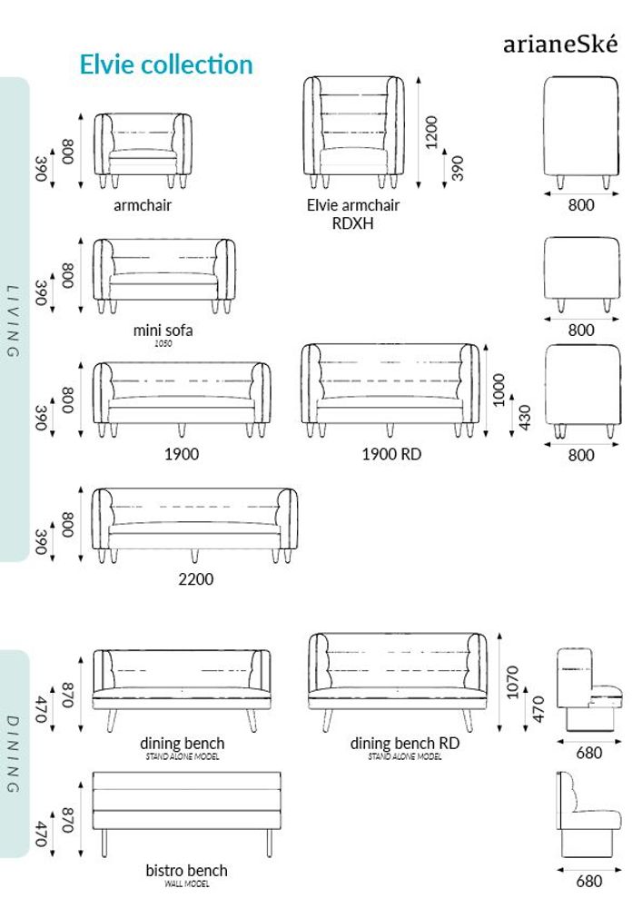 Lounge chairs for hospitalities & contracts - Elvie armchair - ARIANESKÉ
