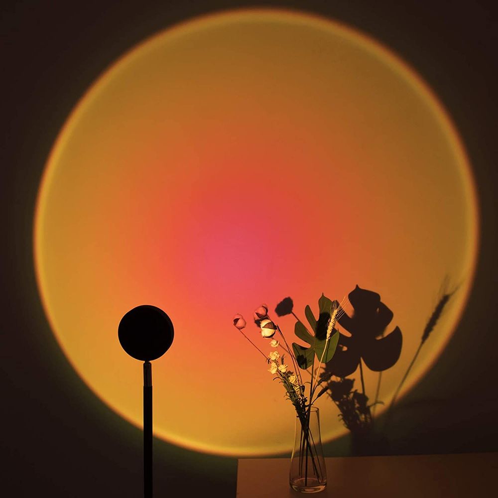 Objets design - Lampadaire Sunset LED lumiere lever couché soleil Noir - OUI SMART