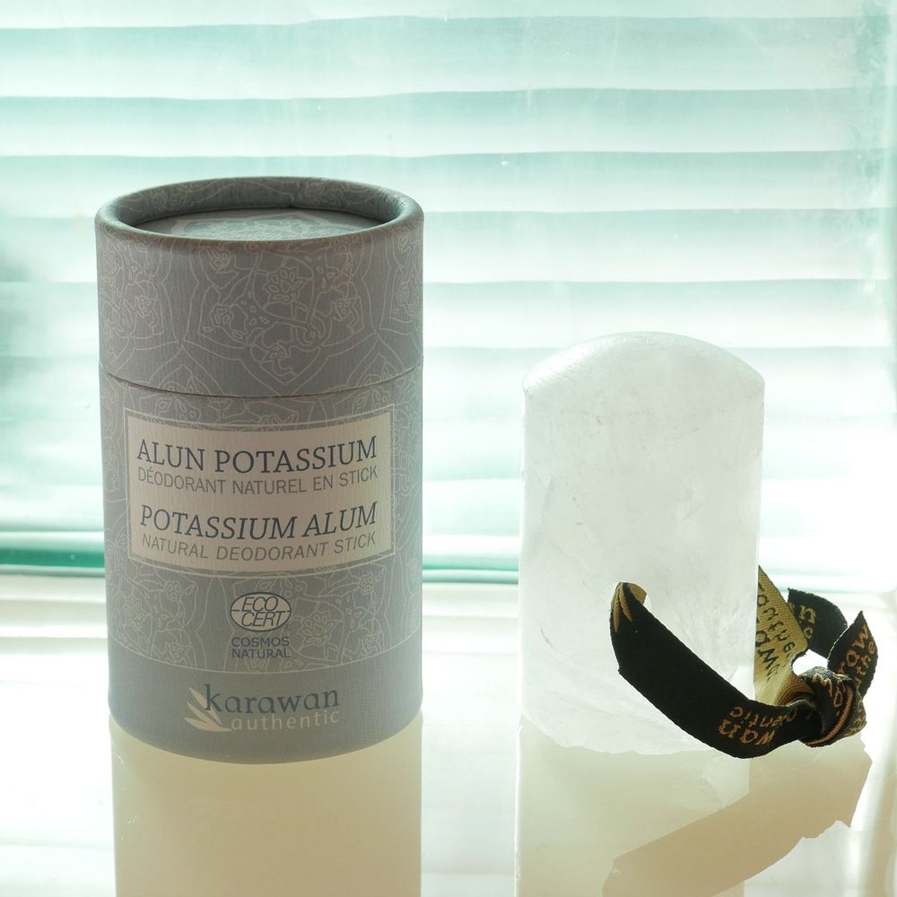 Beauty products - Natural Cosmos certified potassium alum stone - KARAWAN AUTHENTIC