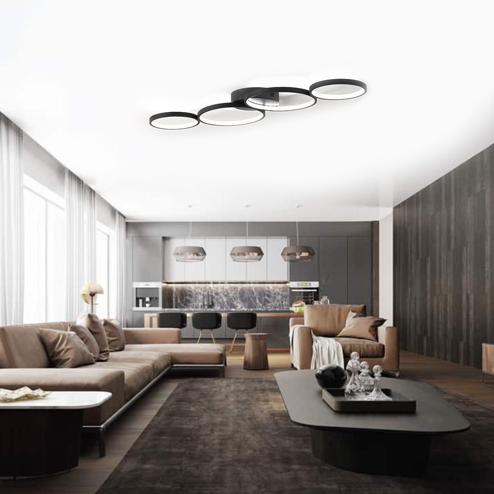 Other office supplies - Rings ceiling light in round shape for modern ceiling - OUI SMART