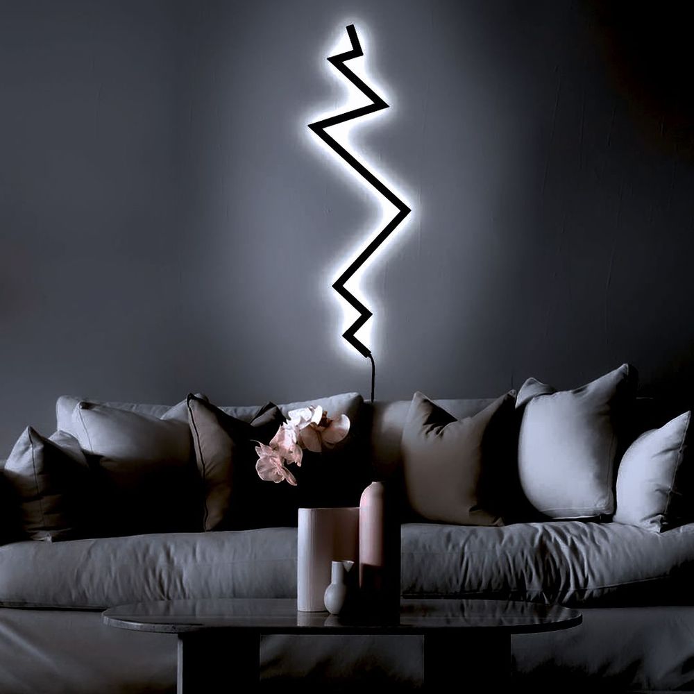 Luminaires pour enfant - Applique Murale en forme d'éclair avec variation de blanc Thunder - OUI SMART