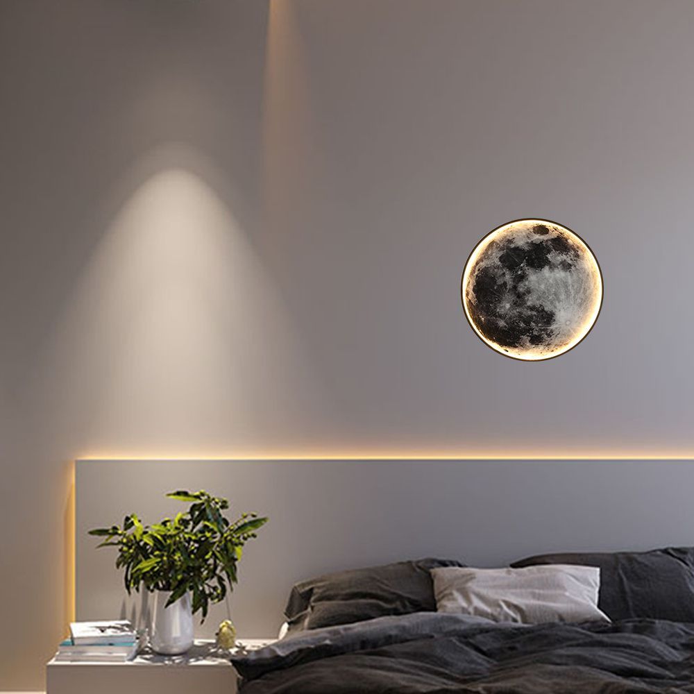 Appliques - Applique Murale Luna lumière en forme de lune moderne - OUI SMART