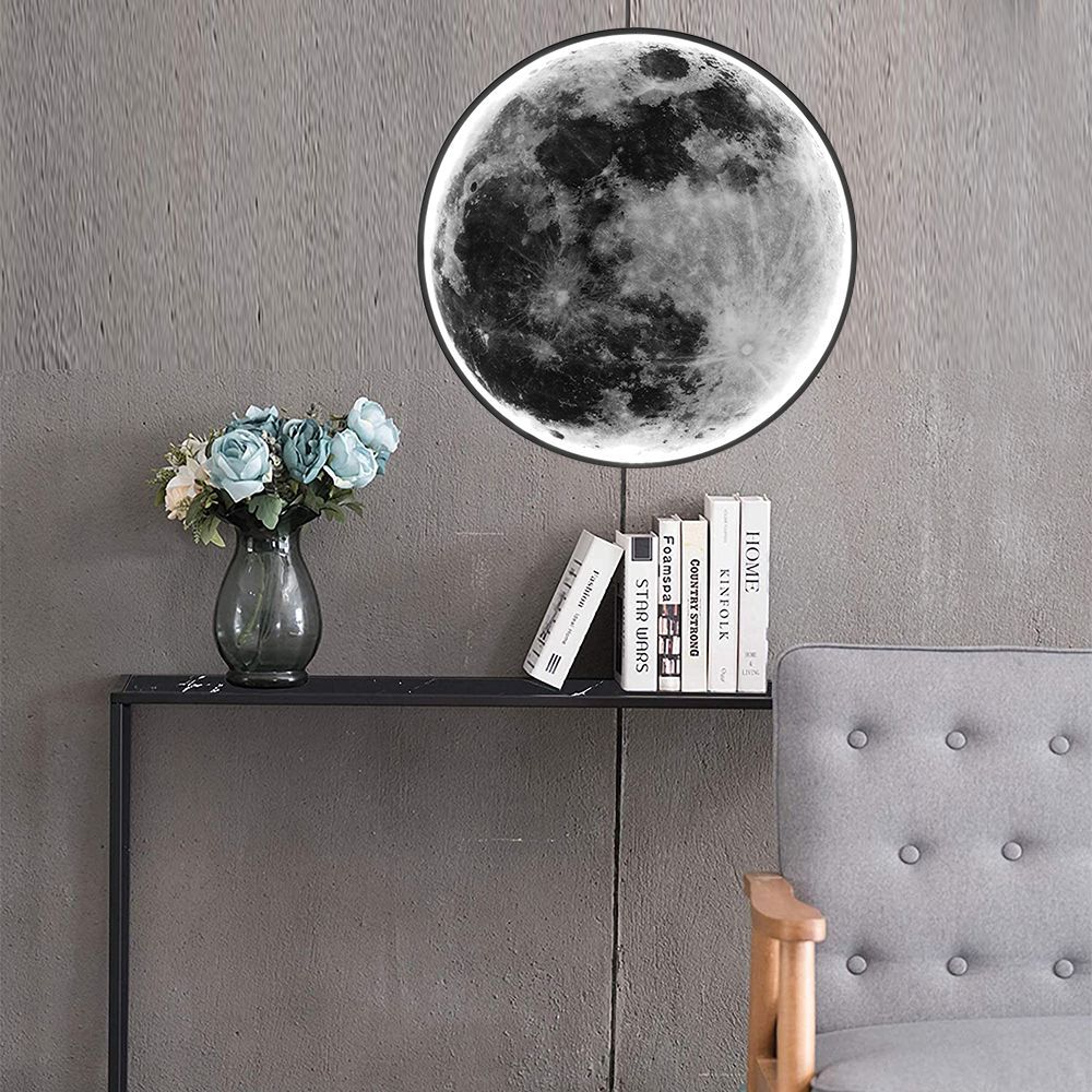 Appliques - Applique Murale Luna lumière en forme de lune moderne - OUI SMART