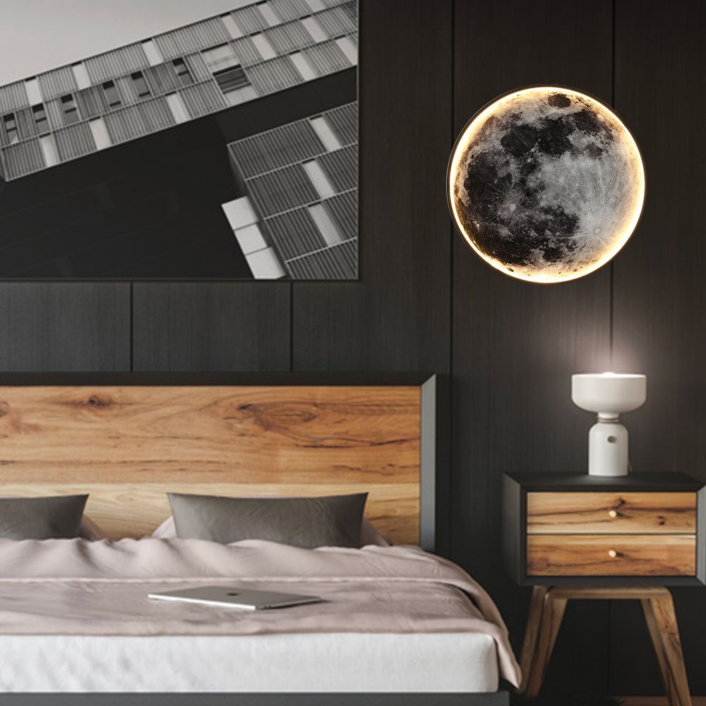 Appliques - Applique Murale Luna lumière en forme de lune moderne - OUI SMART