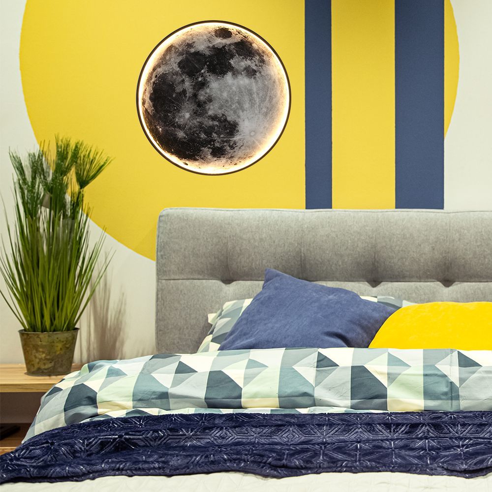 Appliques - Applique Murale Luna lumière en forme de lune moderne - OUI SMART