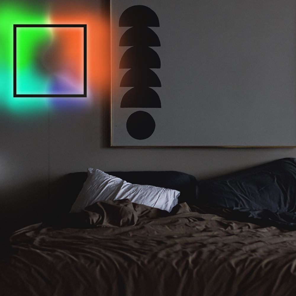 Appliques - Lampe pour mur carré multicolores Applique Murale Cube RGB - OUI SMART