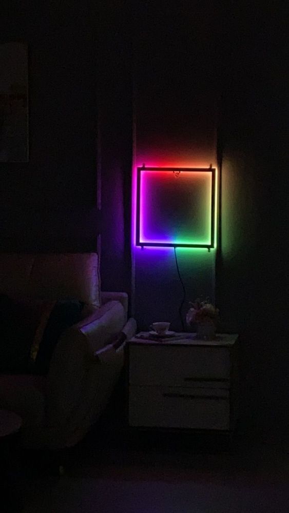 Appliques - Lampe pour mur carré multicolores Applique Murale Cube RGB - OUI SMART