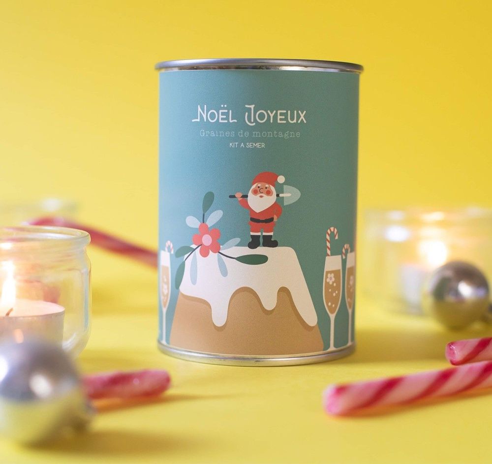Gifts - Seed kit\" Merry Christmas (cake)\” Made in France - MAUVAISES GRAINES