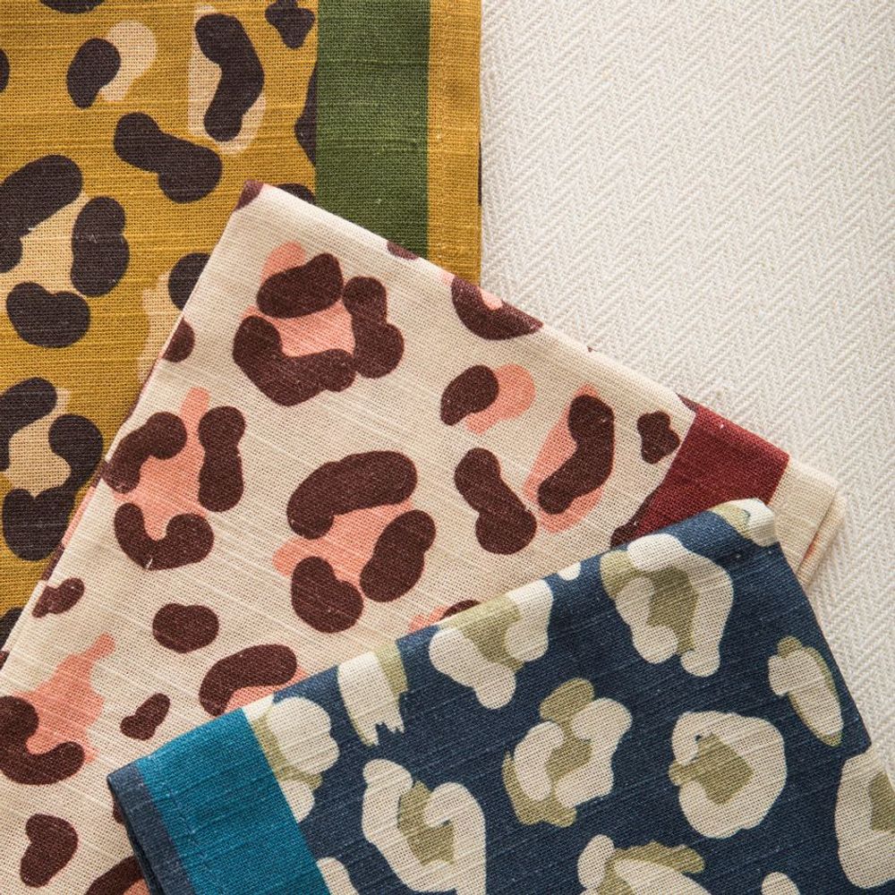 Napkins - Leopard Napkin - MAHE HOMEWARE
