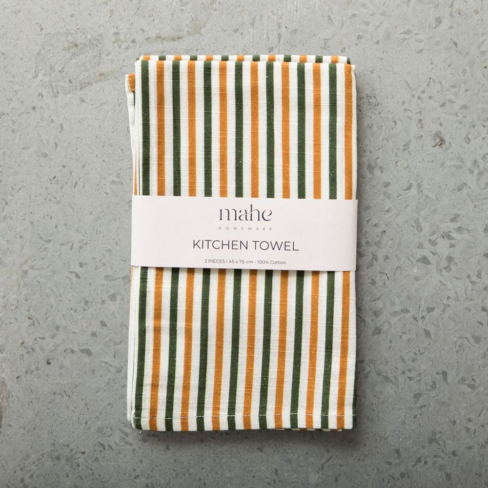 Dish towels - Striped Kitchen Towel - MAHE HOMEWARE