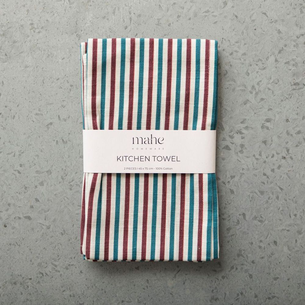 Dish towels - Striped Kitchen Towel - MAHE HOMEWARE