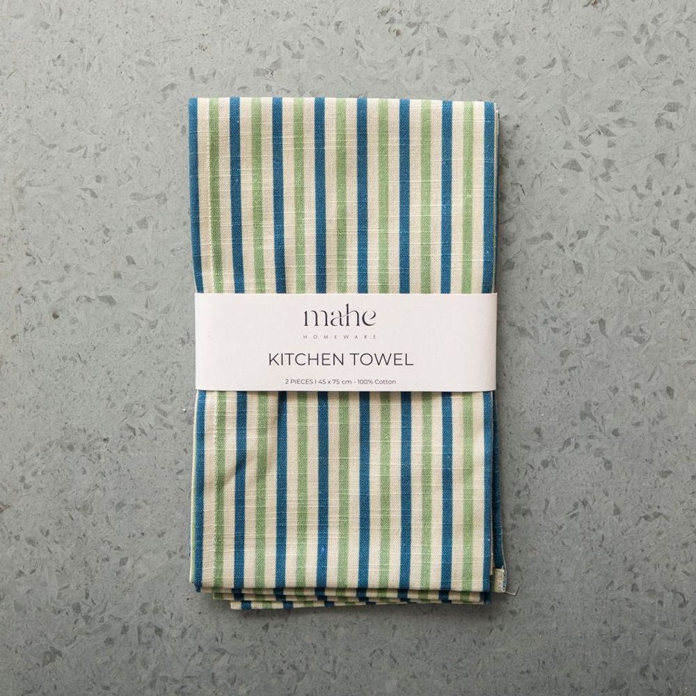 Dish towels - Striped Kitchen Towel - MAHE HOMEWARE