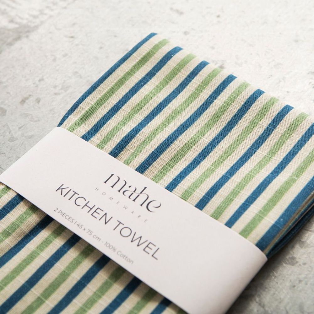 Dish towels - Striped Kitchen Towel - MAHE HOMEWARE