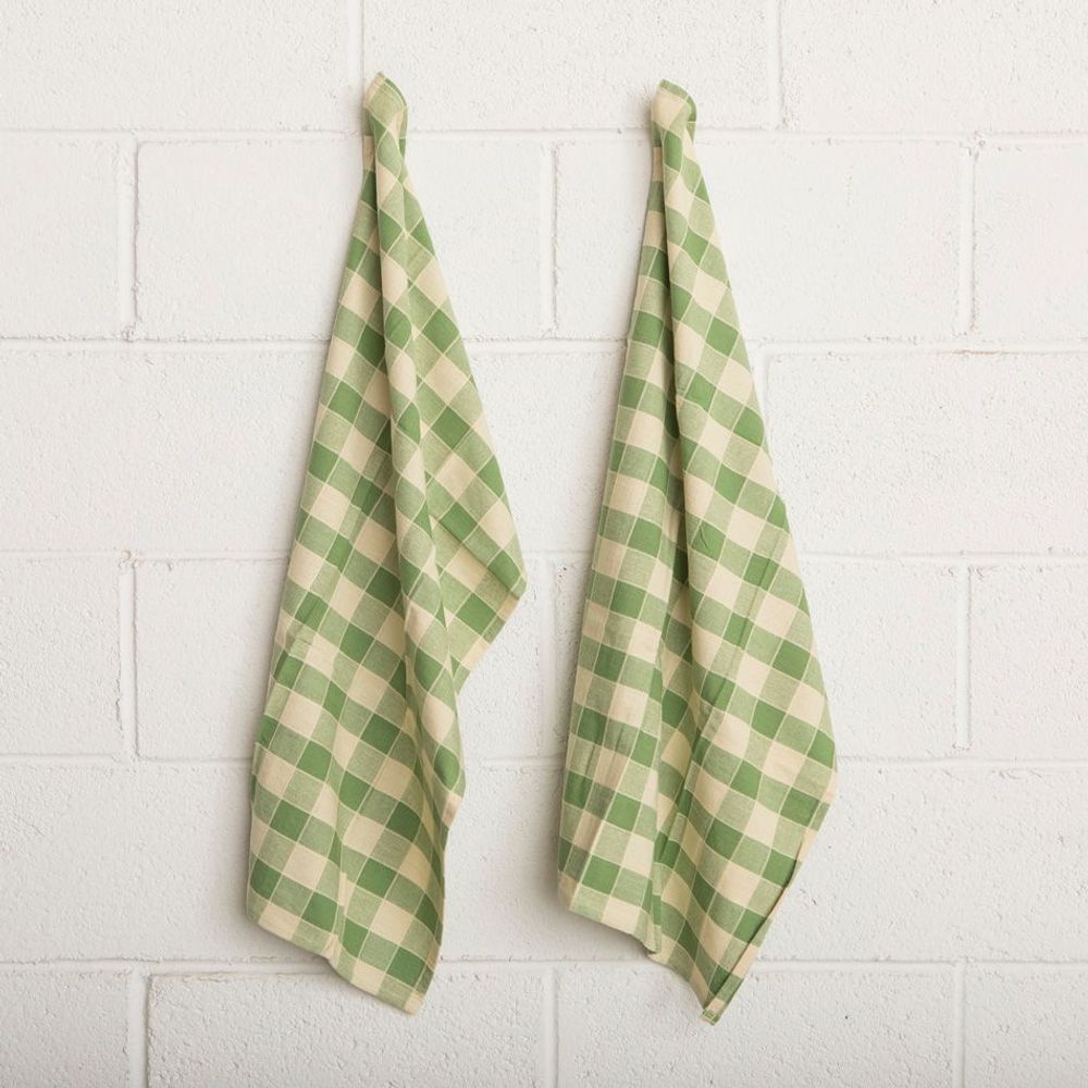 Dish towels - Check Woven Kitchen Towel - MAHE HOMEWARE