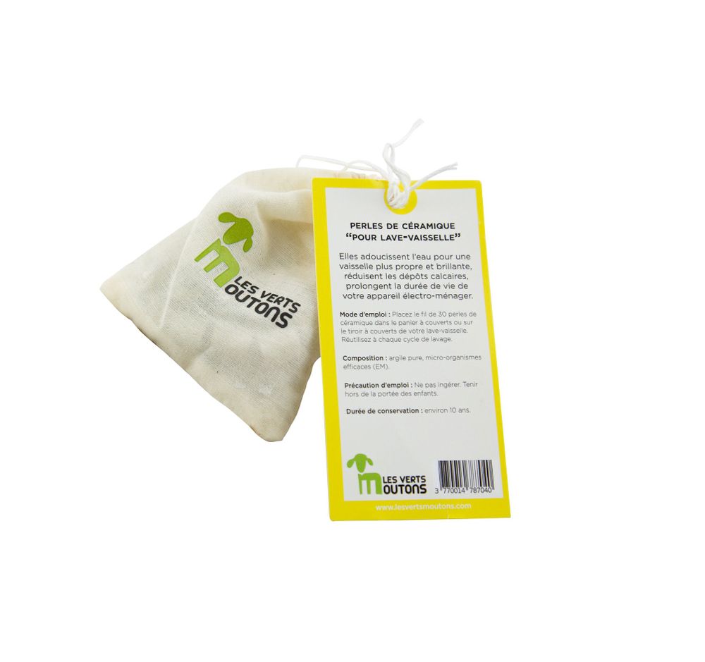 Gifts - 30 EM® ceramic beads for dishwashers _ CERA'LV - LES VERTS MOUTONS