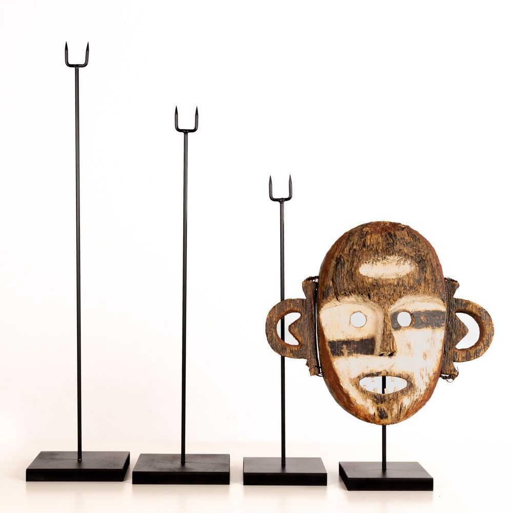 Sculptures, statuettes et miniatures - Socle masque, support, présentoir, 4 hauteurs - CALAOSHOP