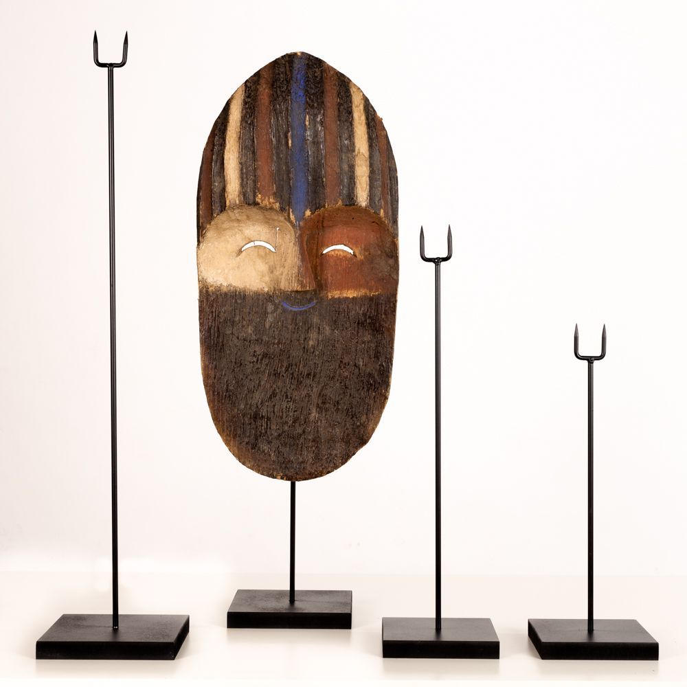 Sculptures, statuettes et miniatures - Socle masque, support, présentoir, 4 hauteurs - CALAOSHOP