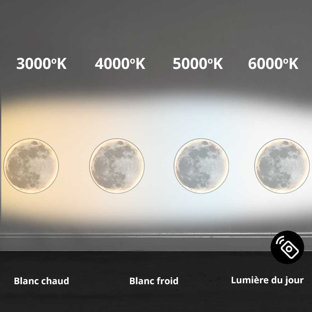 Appliques - Applique Murale Luna lumière en forme de lune moderne - OUI SMART