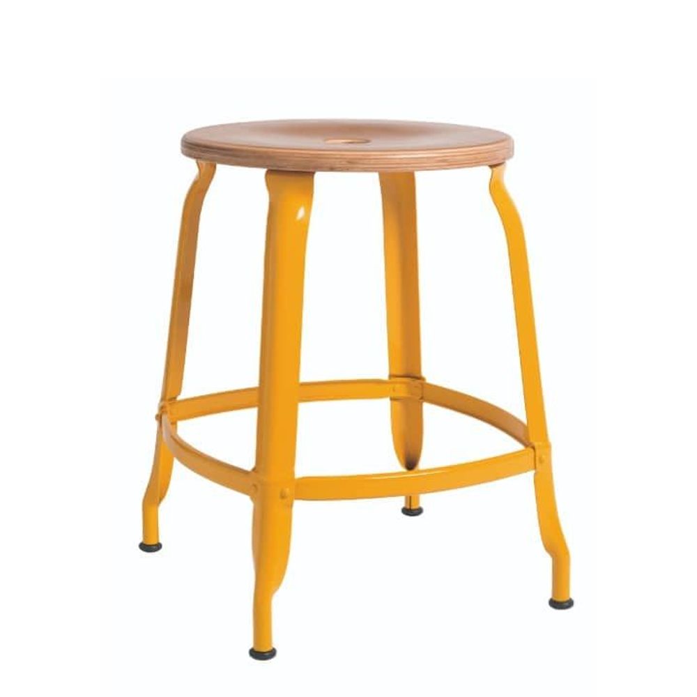 Tabourets pour collectivités - TABOURET NICOLLE® Bois et métal H45 - NICOLLE CHAISE