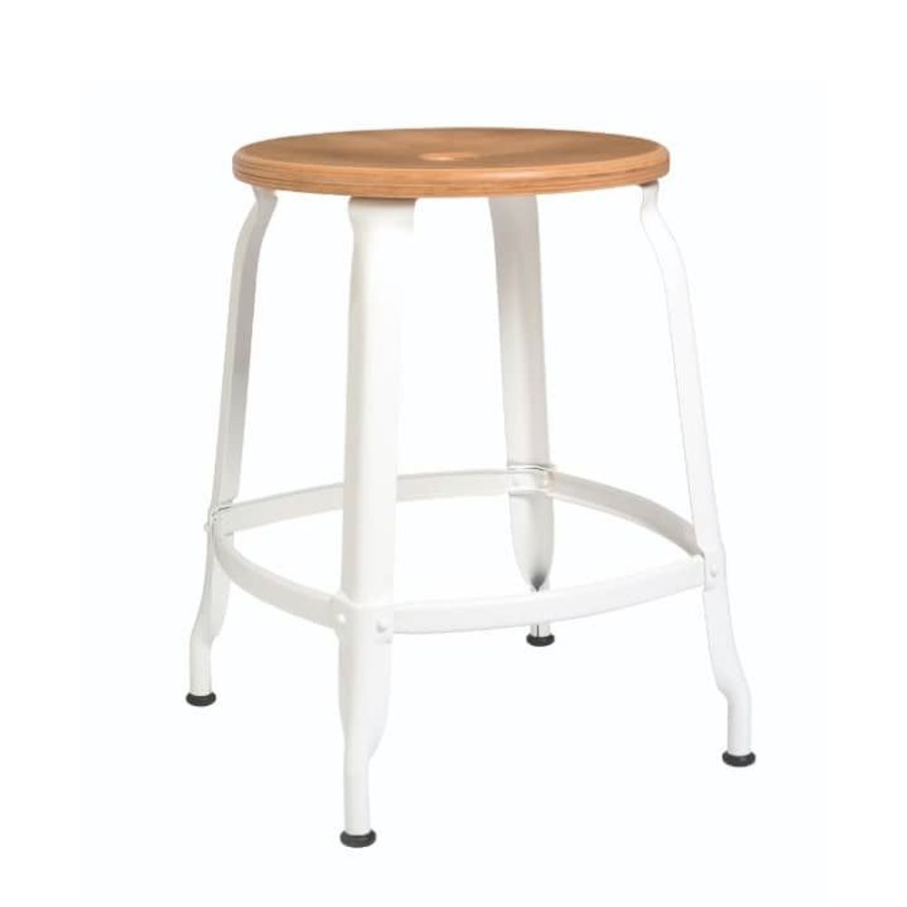 Tabourets pour collectivités - TABOURET NICOLLE® Bois et métal H45 - NICOLLE CHAISE
