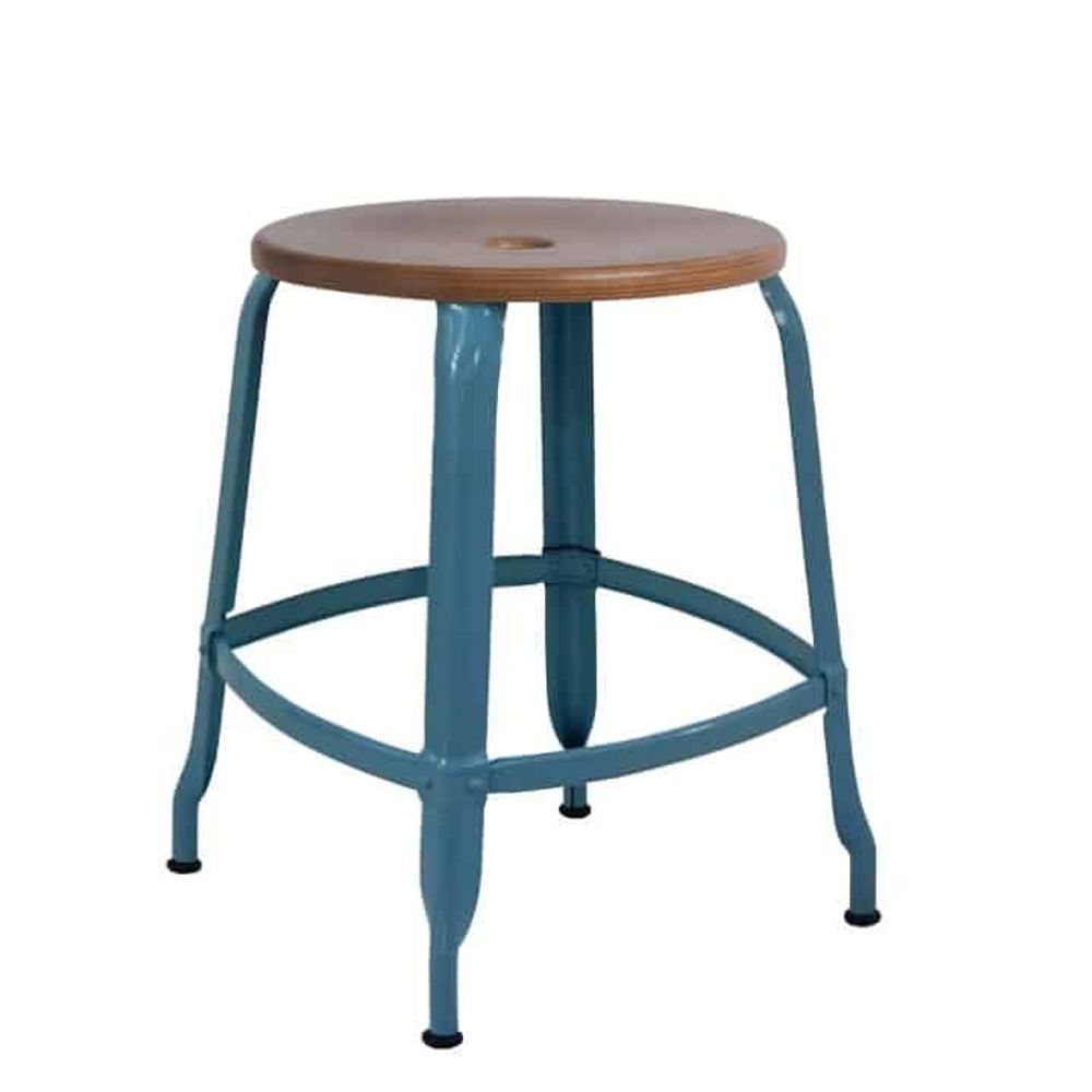 Tabourets pour collectivités - TABOURET NICOLLE® Bois et métal H45 - NICOLLE CHAISE