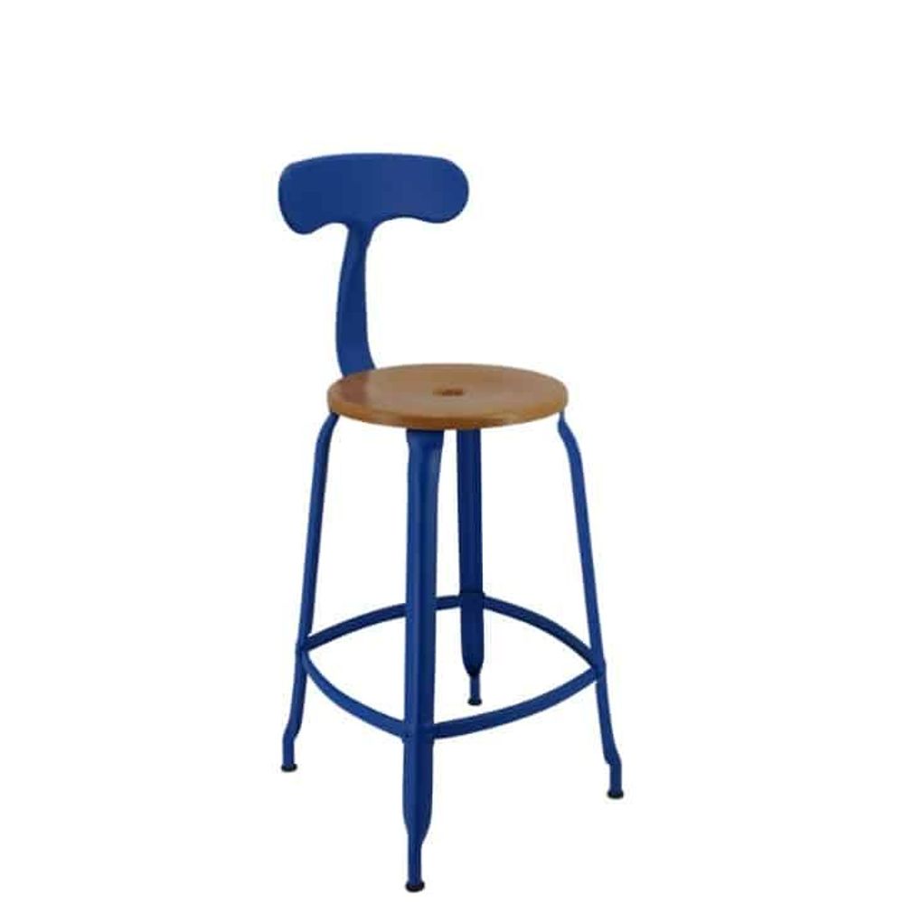 Chairs for hospitalities & contracts - Nicolle® Chair H60cm Wood and Metal - NICOLLE CHAISE