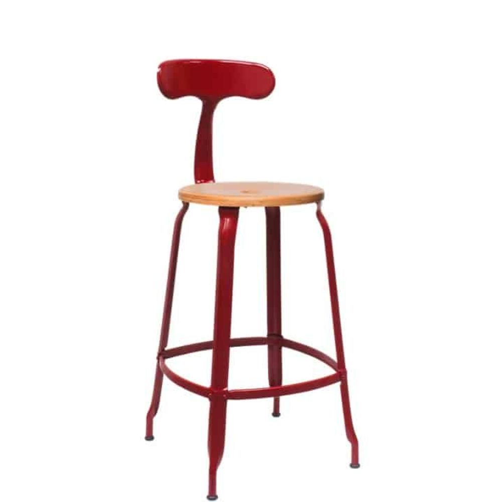 Chairs for hospitalities & contracts - Nicolle® Chair H60cm Wood and Metal - NICOLLE CHAISE