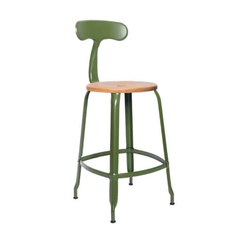Chairs for hospitalities & contracts - Nicolle® Chair H60cm Wood and Metal - NICOLLE CHAISE