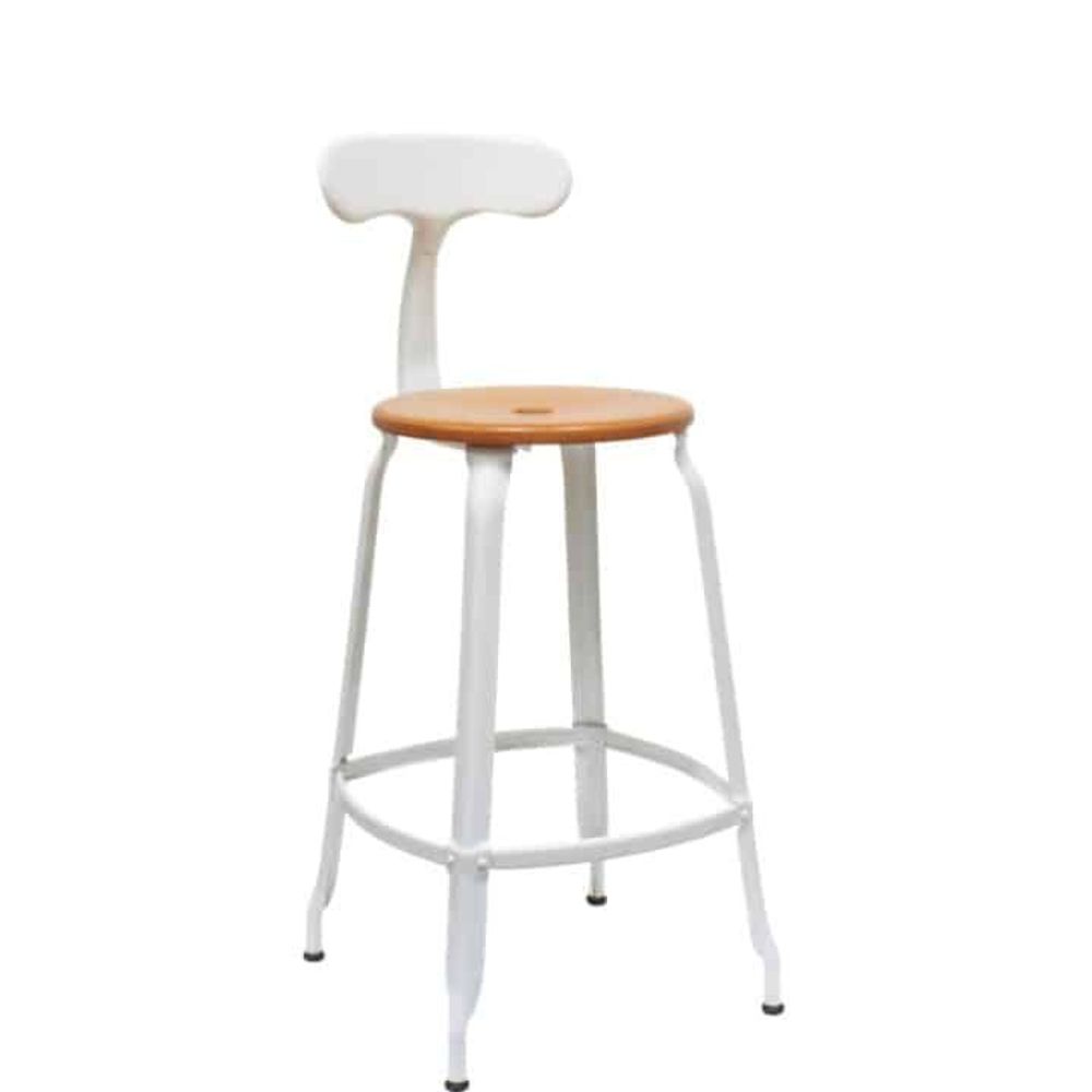 Chairs for hospitalities & contracts - Nicolle® Chair H60cm Wood and Metal - NICOLLE CHAISE