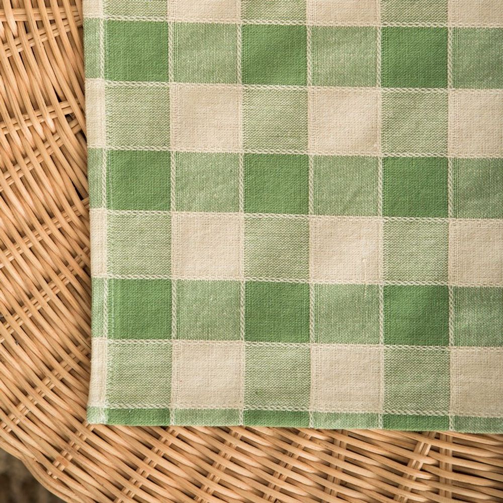 Placemats - Check Woven Cotton Placemat - MAHE HOMEWARE