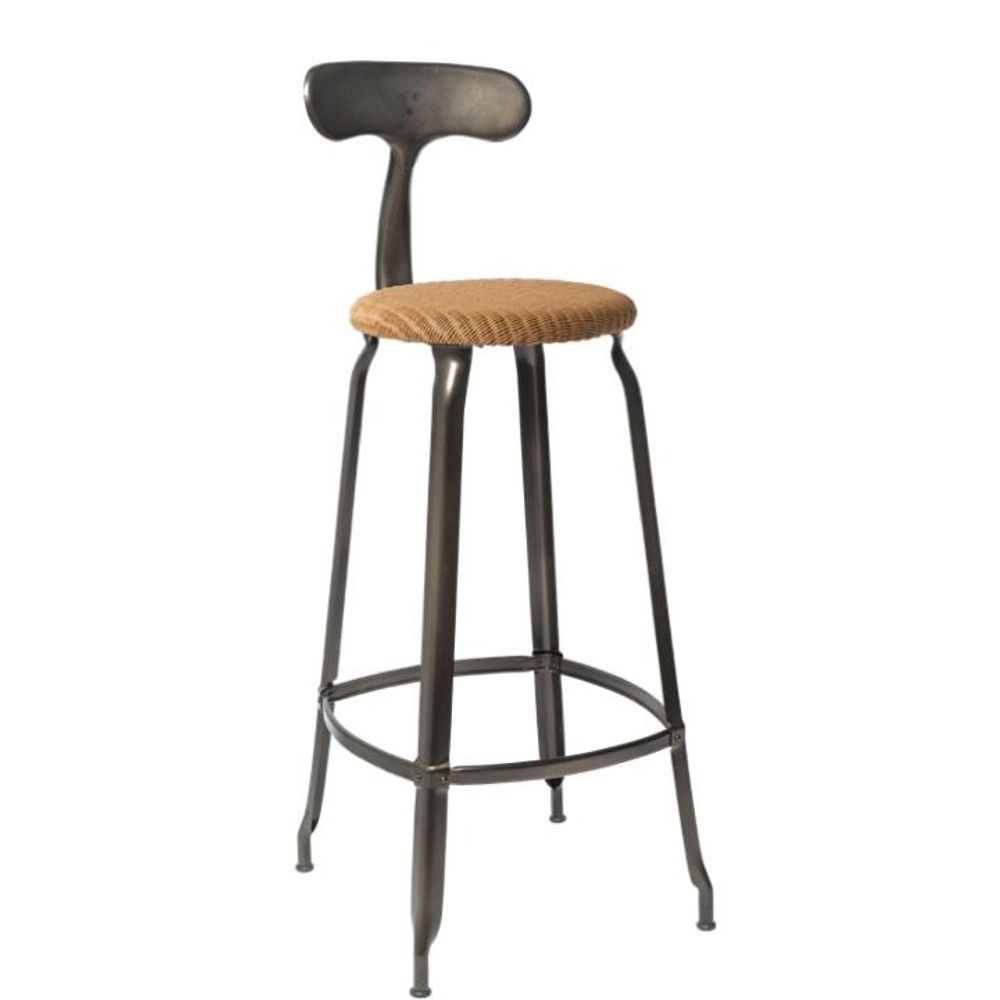 Sièges pour collectivités - Chaise Nicolle® H75cm Loom et Métal - NICOLLE CHAISE