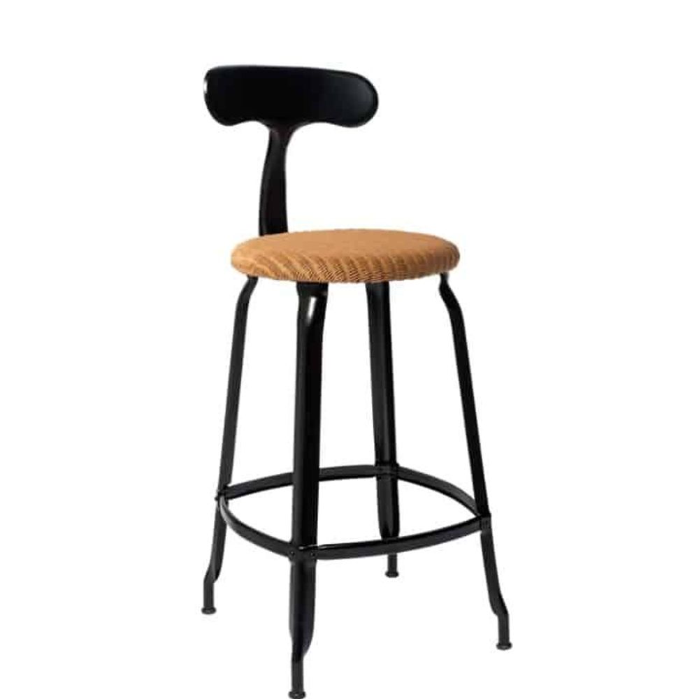 Sièges pour collectivités - Chaise Nicolle® H65cm Loom et Métal - NICOLLE CHAISE