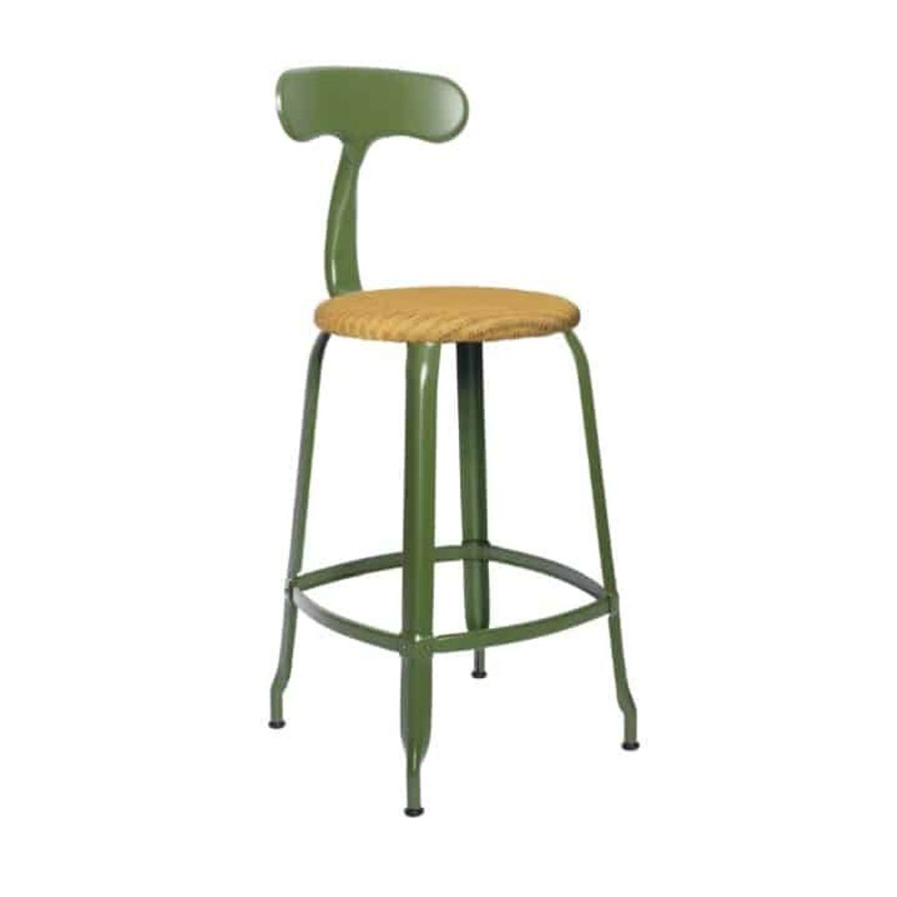 Sièges pour collectivités - Chaise Nicolle® H65cm Loom et Métal - NICOLLE CHAISE