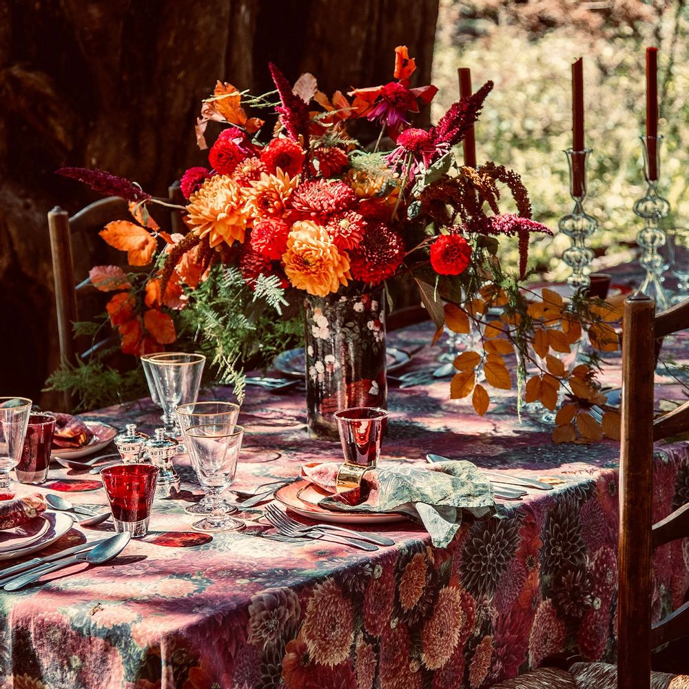Linge de table textile - Nappes et serviettes en lin DAHLIA - SUMMERILL AND BISHOP