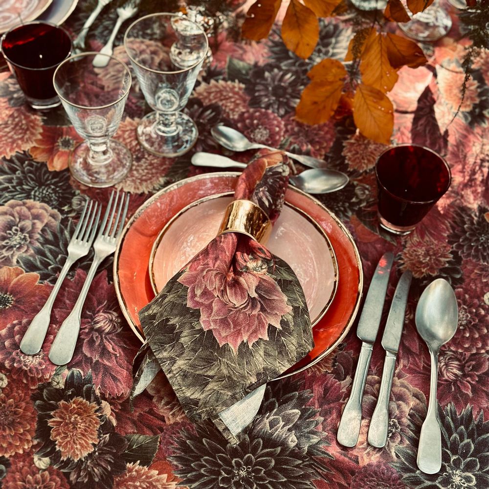 Linge de table textile - Nappes et serviettes en lin DAHLIA - SUMMERILL AND BISHOP