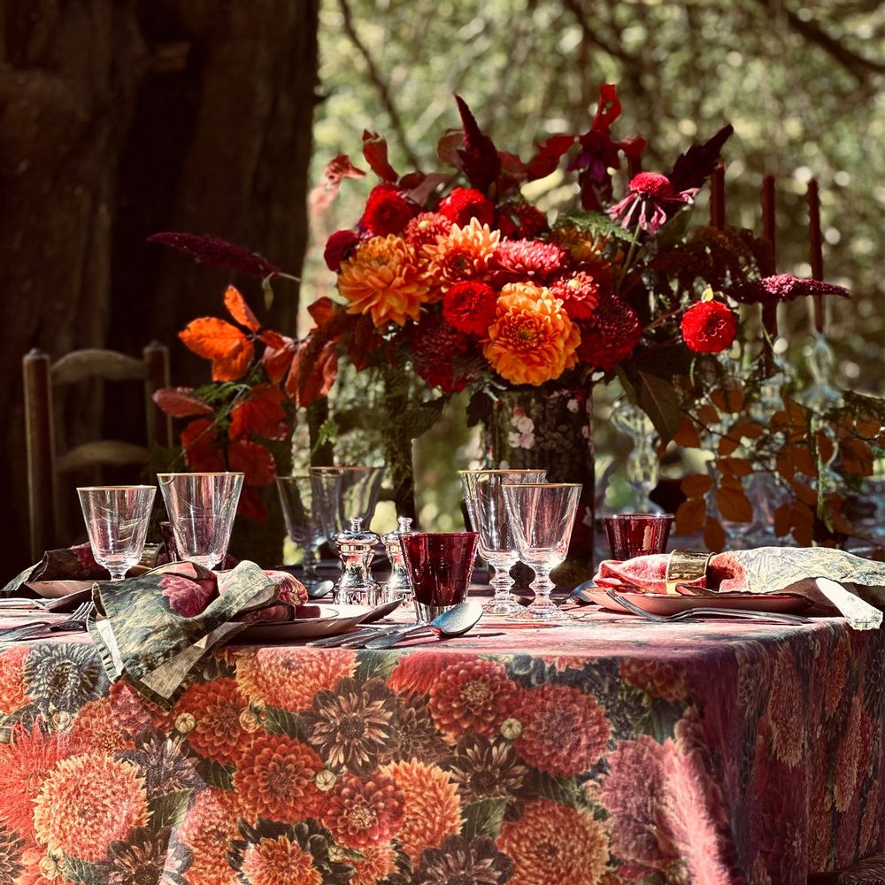 Linge de table textile - Nappes et serviettes en lin DAHLIA - SUMMERILL AND BISHOP