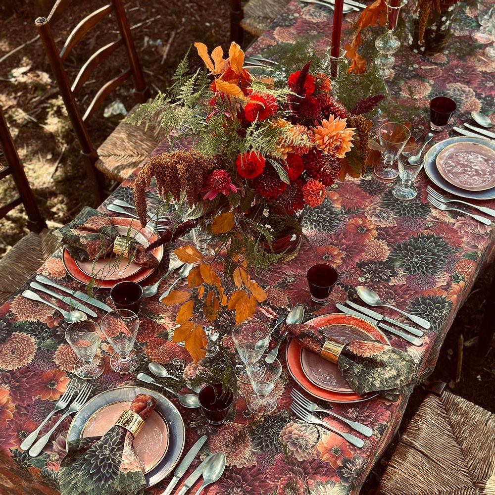 Linge de table textile - Nappes et serviettes en lin DAHLIA - SUMMERILL AND BISHOP