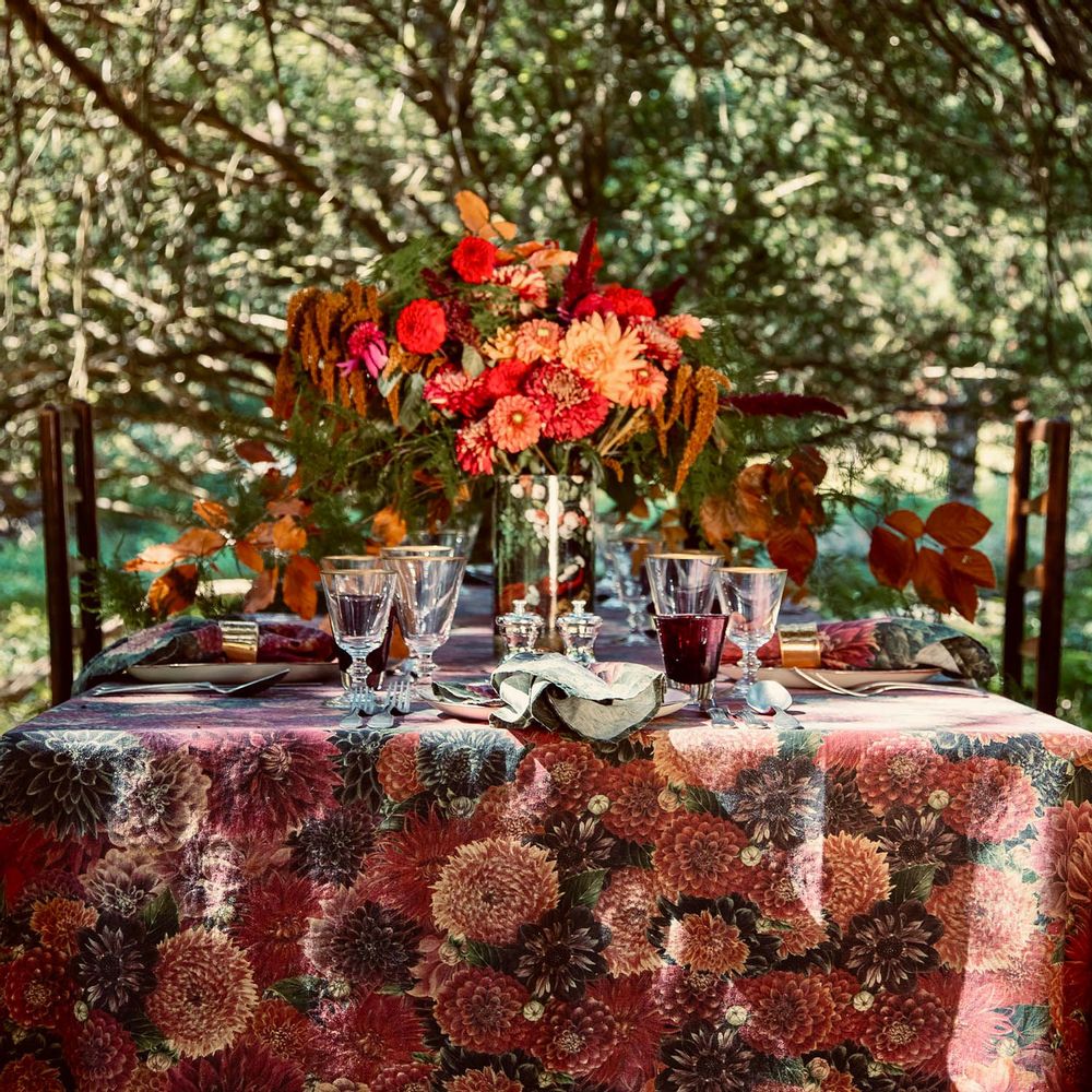 Linge de table textile - Nappes et serviettes en lin DAHLIA - SUMMERILL AND BISHOP