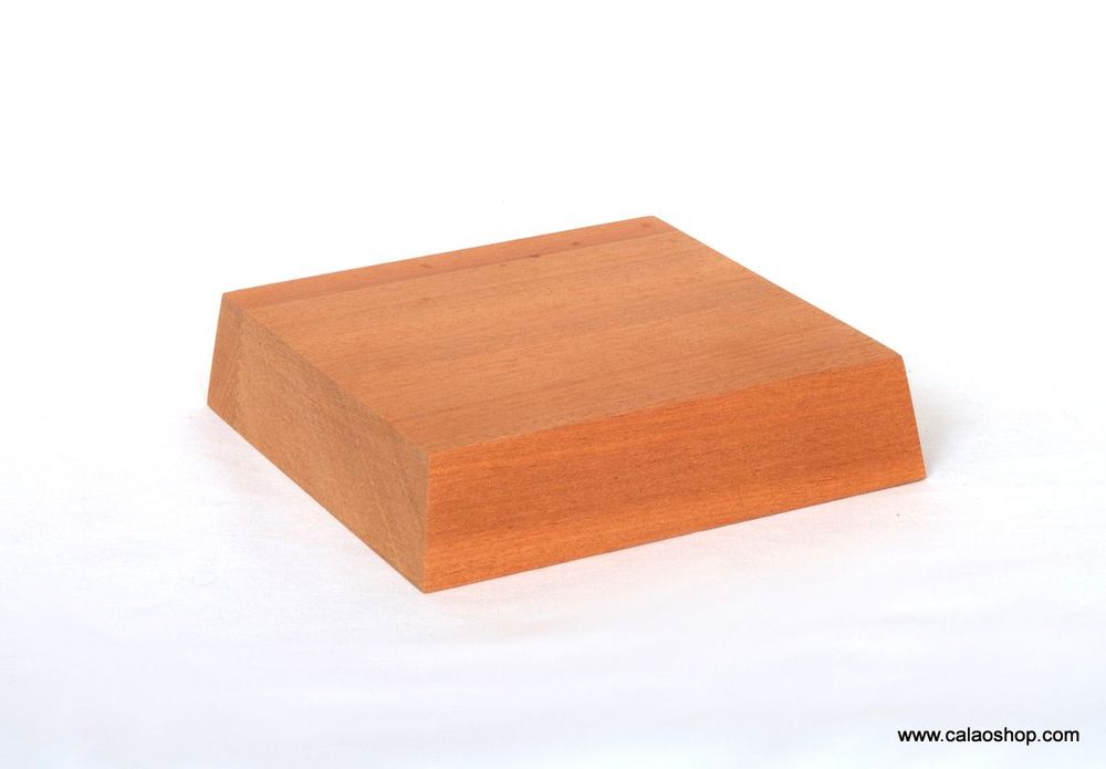 Sculptures, statuettes and miniatures - Sapelli statue stand 15x15x4 cm - CALAOSHOP