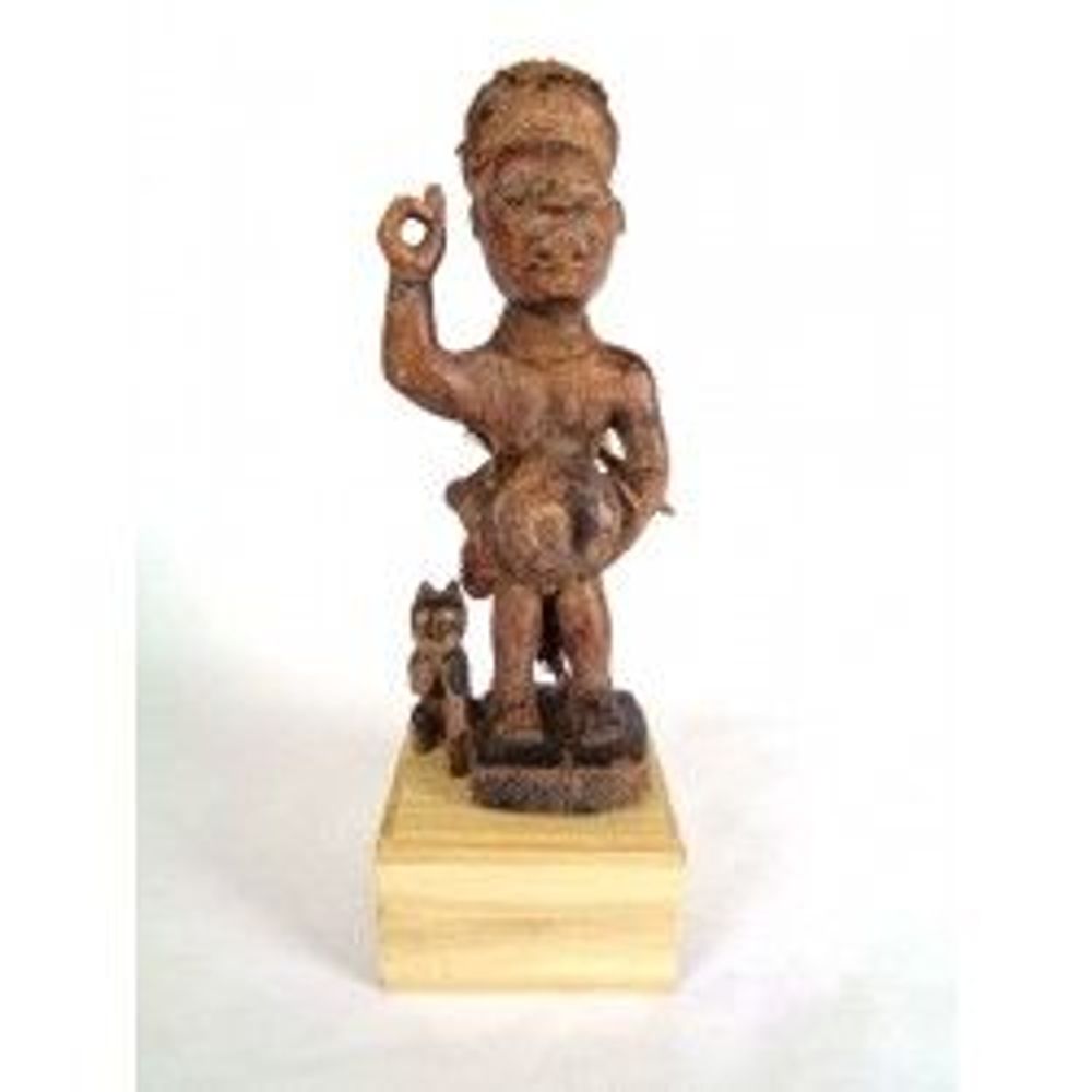 Sculptures, statuettes and miniatures - Oak stand for statue 10x10x6 cm - CALAOSHOP