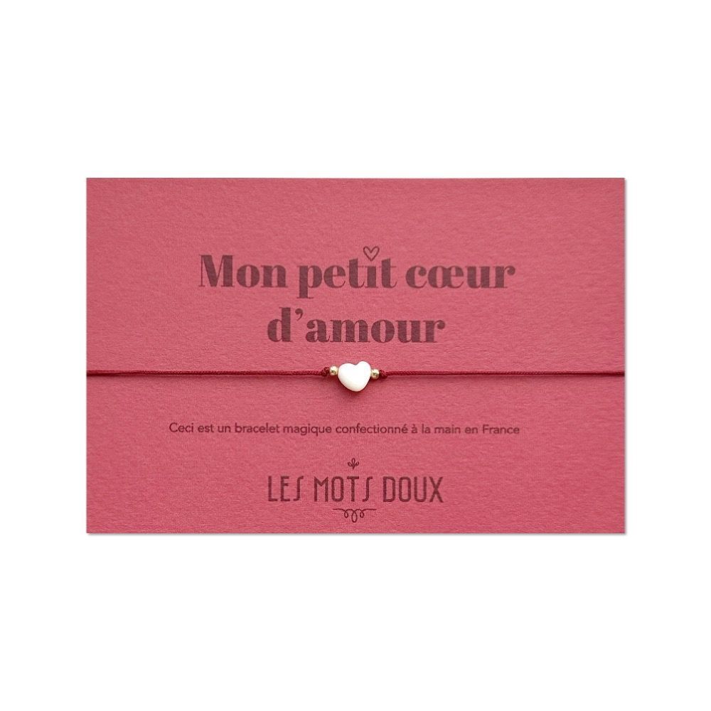 Bijoux - Mon Petit Coeur d'Amour : Rouge - LES MOTS DOUX