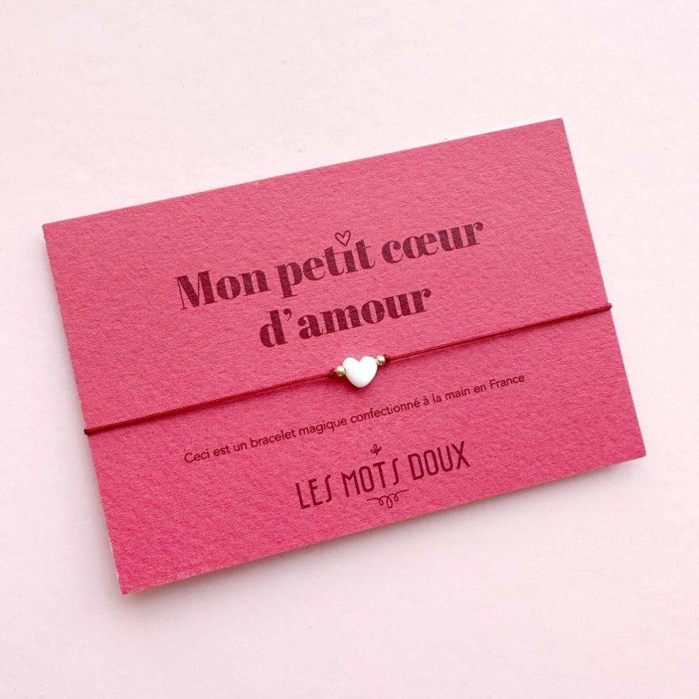 Bijoux - Mon Petit Coeur d'Amour : Rouge - LES MOTS DOUX