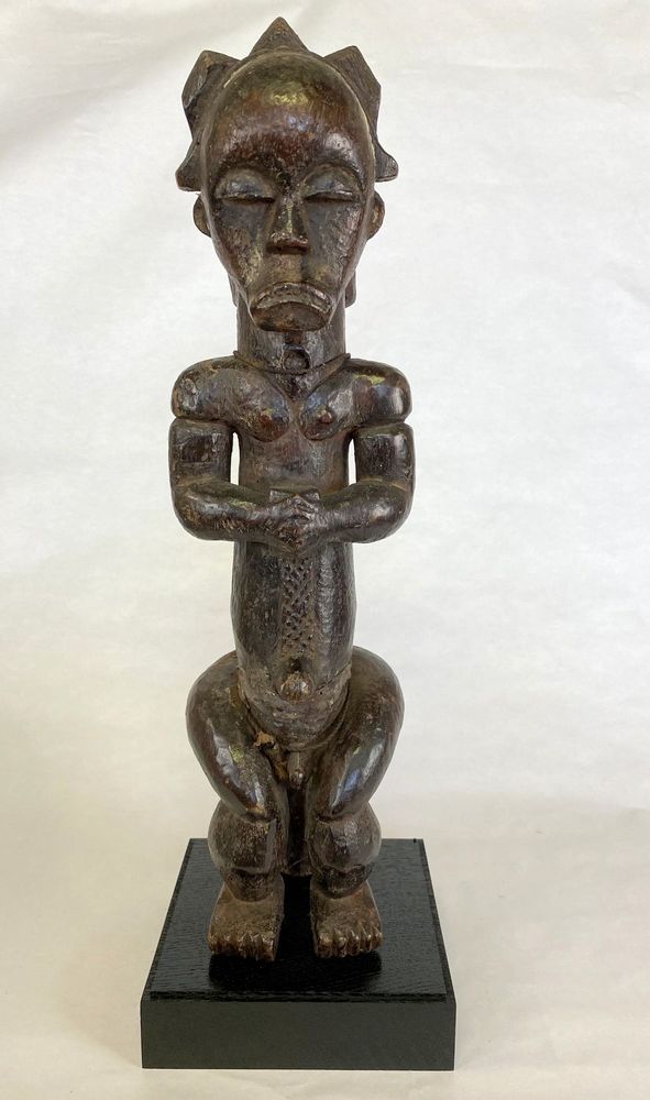 Sculptures, statuettes et miniatures - Socle pour statue en chêne 18x18x5 cm - CALAOSHOP