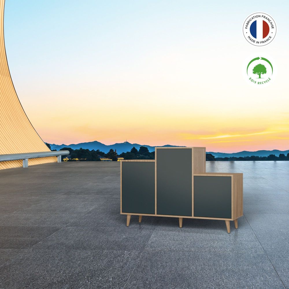 Buffets - Meuble de rangement GRAND EX AEQUO 3 portes Tropical - YZON
