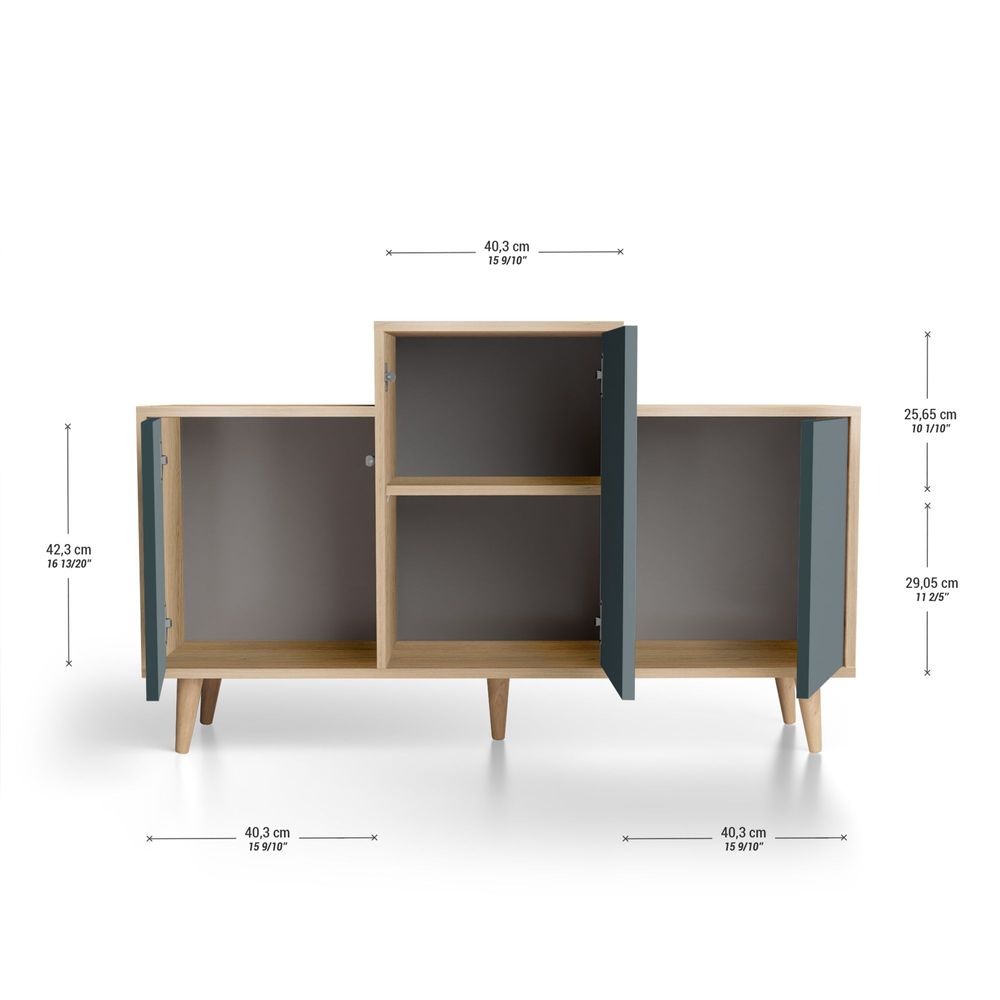 Buffets - Meuble de rangement GRAND EX AEQUO 3 portes Tropical - YZON