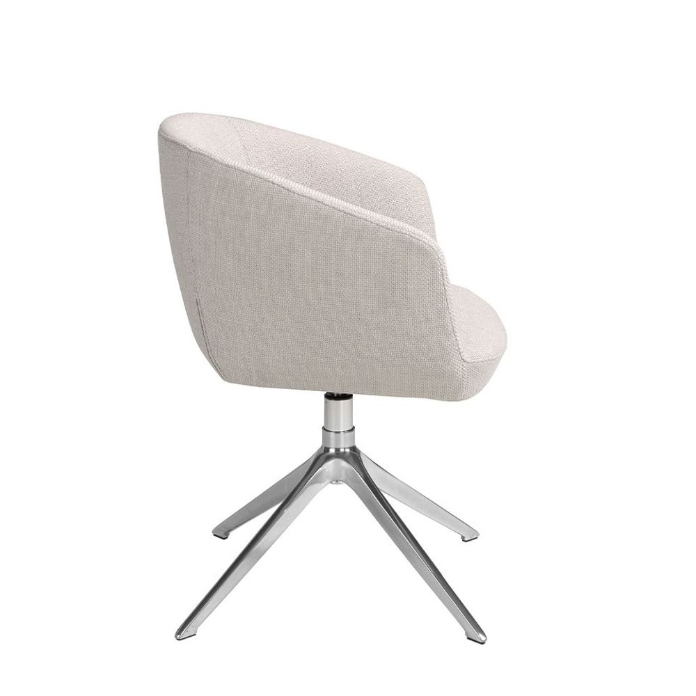 Chairs - Swivel chair light grey fabric - ANGEL CERDÁ